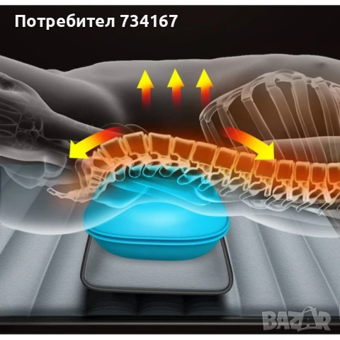 Масажен матрак с вибрационно отопление и масаж на краката – Пълна релаксация у дома, снимка 7 - Матраци - 50948691