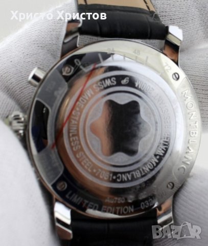 Мъжки луксозен часовник Montblanc, снимка 4 - Мъжки - 41741217