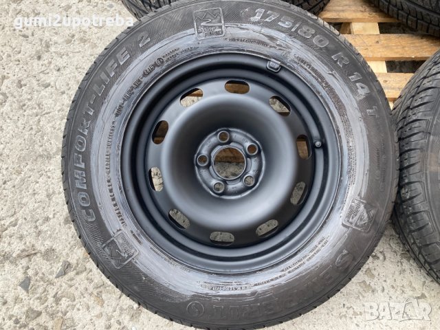 14 цола 5х100 Джанти за VW Golf4 Гуми 175/80/14 Дот 2015г 6,2-6,5mm, снимка 3 - Гуми и джанти - 41879124