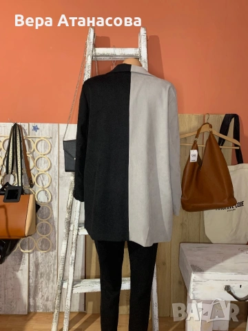 👠 Oversuzed двуцветно сако💄, снимка 2 - Сака - 53668542