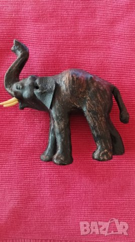 Стар слон папие маше. , снимка 2 - Антикварни и старинни предмети - 42551456