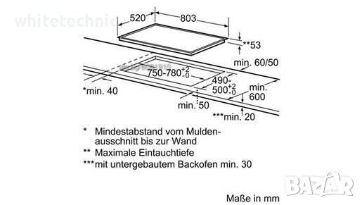Индукционен плот Siemens EH845EC15E 80см., снимка 3 - Котлони - 40710707