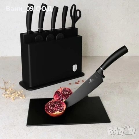 Луксозен сет ножове, ножица и дъски