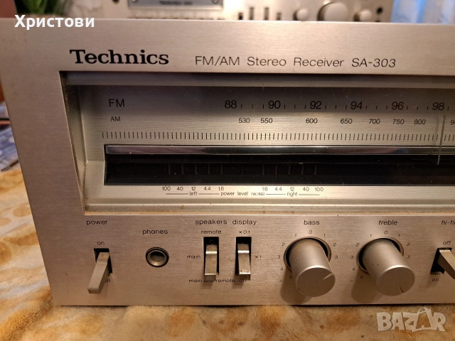 Продавам много запазен ресивър Technics SA-303, снимка 2 - Ресийвъри, усилватели, смесителни пултове - 53122017