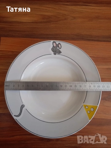 Чинии за деца, с мишка , снимка 2 - Чинии - 51797191