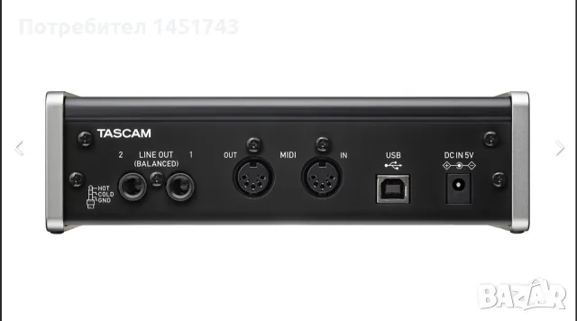 Външна звукова карта TASCAM, снимка 3 - Други - 55891883