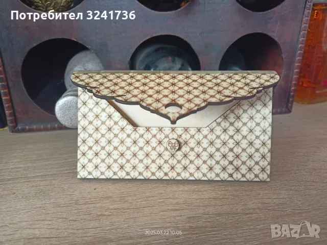 Дървен плик , снимка 2 - Сувенири от дърво - 49602454