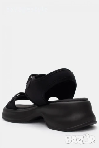 Дамски летни сандали с лепки черно , снимка 3 - Сандали - 51295837