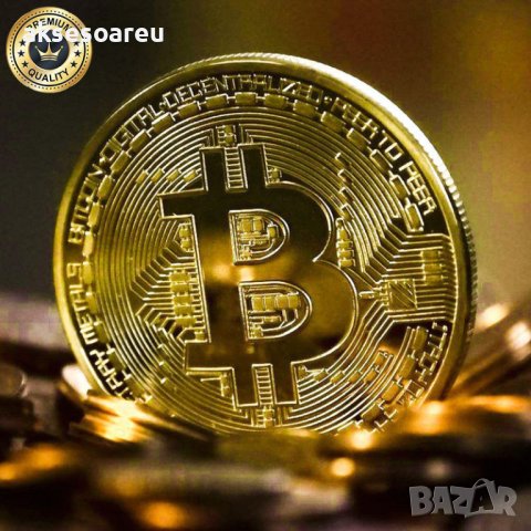 Колекционерска Позлатена биткойн монета сувенири за познавачи на Bit Coin криптовалутата метална физ, снимка 6 - Нумизматика и бонистика - 42191891