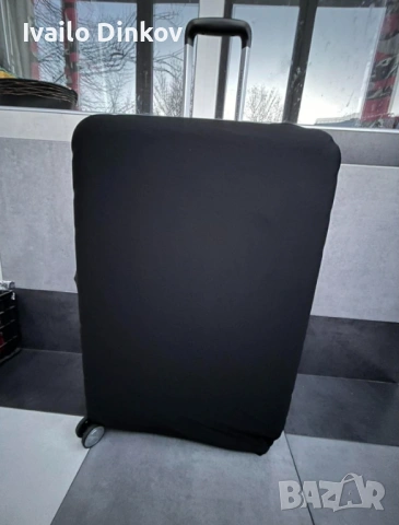 Защитен калъф за куфар, размер L (до 70-29-50cm), черен