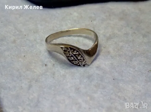 КРАСИВ СКЪПОЦЕНЕН СРЕБЪРЕН ПРЪСТЕН СРЕБРО ВИСОКА ПРОБА с ИСКРЯЩИ ФАСЕТИРАНИ ПЛАНИНСКИ КРИСТАЛИ 47968, снимка 8 - Пръстени - 49606556