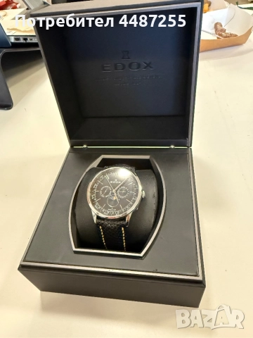 Часовник Edox в отлично състояние, снимка 2 - Мъжки - 52382267