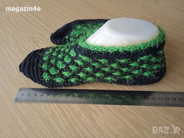 Ръчно плетени терлици, плетени терлици, Родопис,, снимка 3 - Други - 53455032