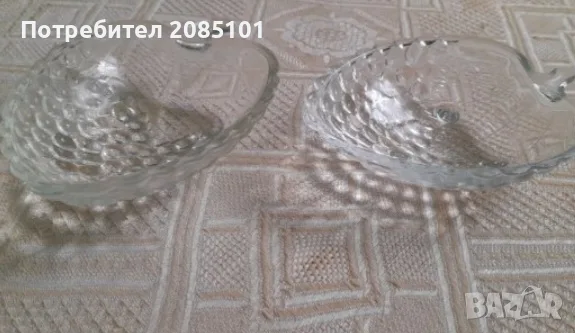Стъклени купички и чинии, снимка 2 - Сервизи - 55890624