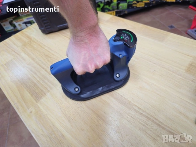 Акумулаторна вендуза за плочки и плоскости VSCE-1319, 195x130 мм, до 200 кг, LCD дисплей, куфар, снимка 6 - Други инструменти - 52557920