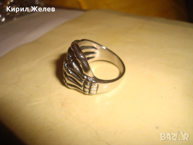 ХЕВИМЕТЪЛСКИ СТОМАНЕН НЕРЪЖДАЕМ ПРЪСТЕН НЕО-ГОТИКА СТИЛ 25016, снимка 4 - Пръстени - 34484593