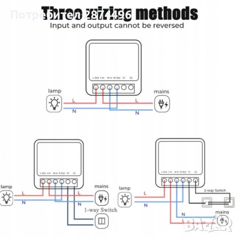 3990 Смарт WiFi превключвател с 16A реле, смарт модул за осветление - двуканален, снимка 7 - Други - 41502159