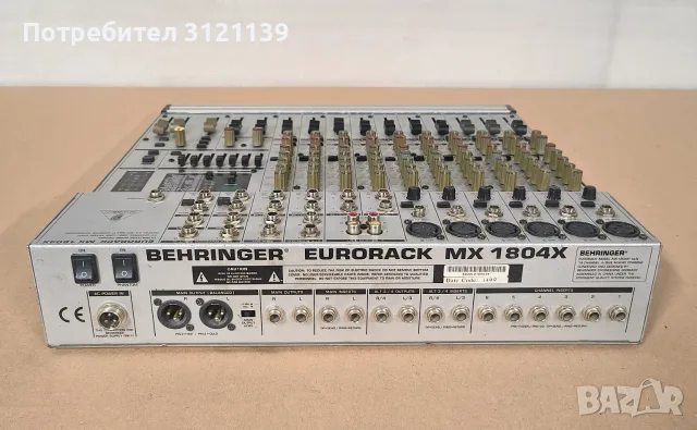 Смесителни пулт Мишпулт EURORACK MX1804X, снимка 3 - Ресийвъри, усилватели, смесителни пултове - 56039234