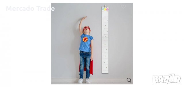 Дървен измервател на височина, Еднорог, снимка 2 - Други - 35874236