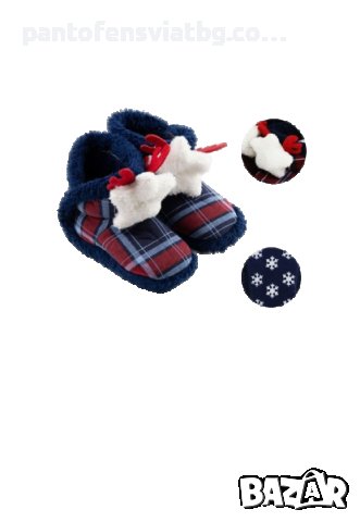  Детски коледни пантофи тип ботуш 22/29