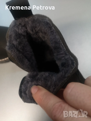Нови зимни черни детски ботуши с топла подплата. Номер 32/33, снимка 6 - Детски боти и ботуши - 45509136