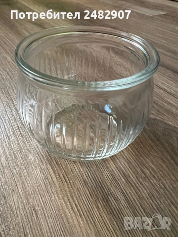 Стъклен свещник, снимка 2 - Декорация за дома - 53770082