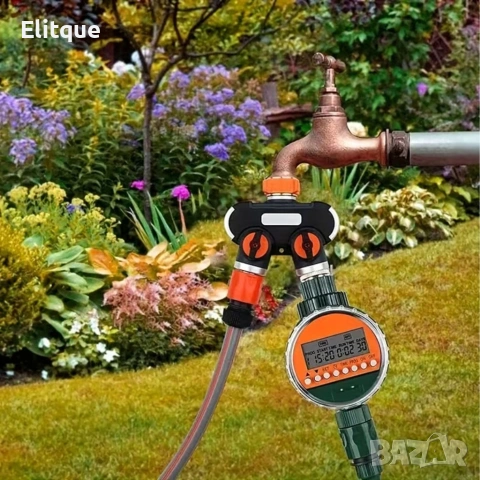 Двупосочен разпределител за градински кран 2-в-1: Сплитер за маркуч с независими вентили  на едро , снимка 7 - Градински мебели, декорация  - 53401933