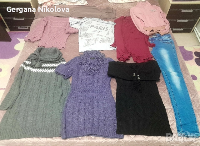 Дамски туники, дънки, жилетки, панталон , снимка 6 - Блузи с дълъг ръкав и пуловери - 27421410