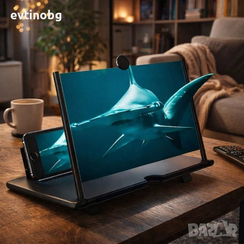 TV166 - 3D Увеличителен екран за смартфон с 5x мащабиране, снимка 4 - Тъч скрийн за телефони - 53791633