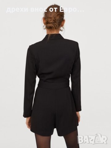 H&M Черен гащеризон размер 36, снимка 2 - Гащеризони - 40530201