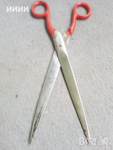 Ножица шивашка дълга , снимка 3 - Антикварни и старинни предмети - 53425775