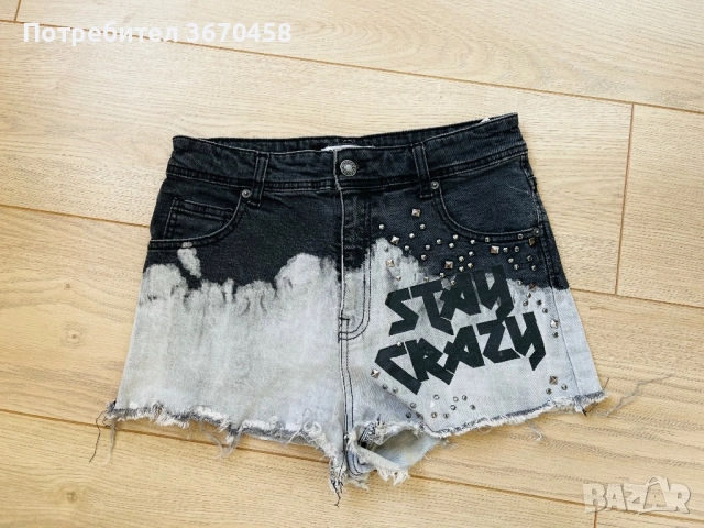 Дамски къси дънкови панталони размер 27 ХС/С