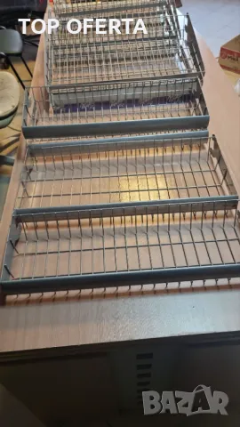 Стелажни кошници за вграждане обли и прави с ценова лента см, снимка 7 - Стелажи и щандове - 47881640