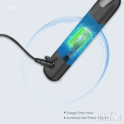 Премахване на зъбен камък, Уред за  почистване на зъбите, 5 режима на работа, ЧЕРЕН, снимка 5 - Други - 47808558