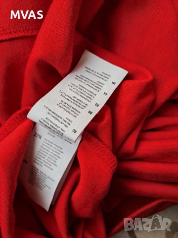 Нова - 40% Reserved червена рокля L размер с волан, снимка 5 - Рокли - 40957037