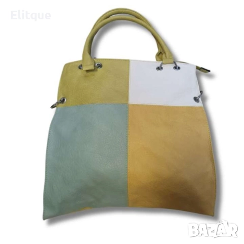 Стилна к. цветна дамска чанта, снимка 18 - Чанти - 52853538