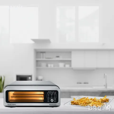 Фурна за пица с горещ въздух Rohnson R-2880 Rapido * Безплатна доставка * Гаранция 2 години, снимка 4 - Фритюрници - 48331910