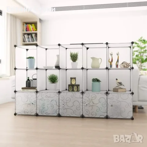Модулен гардероб ELEGANCE с 16 просторни модула, снимка 7 - Гардероби - 56230059