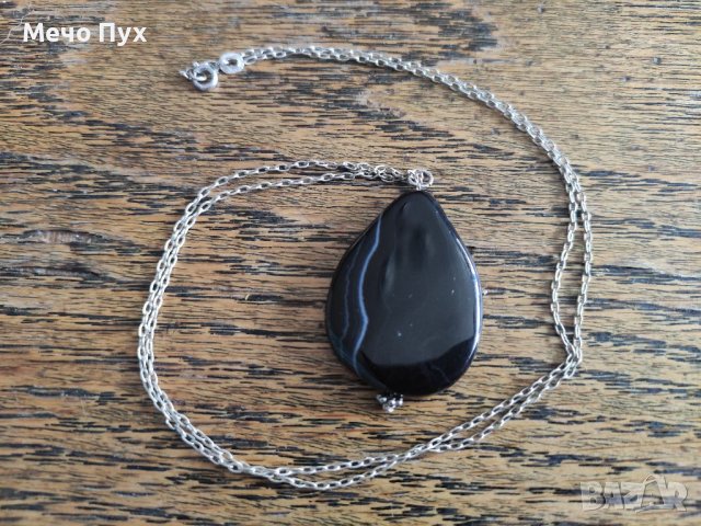 Сребърен синджир със Сардоникс,проба 950 (123), снимка 2 - Колиета, медальони, синджири - 39561907