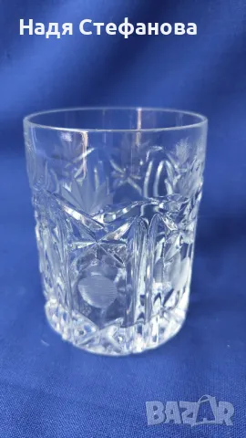 Кристални чаши за уиски, масивни и стилниq 5 бр, снимка 6 - Чаши - 47331971