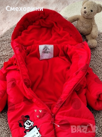 Нов зимен бебешки космонавт Джордж с Мини Маус за момиченце 3-6 месеца , снимка 2 - Бебешки ескимоси - 52493267