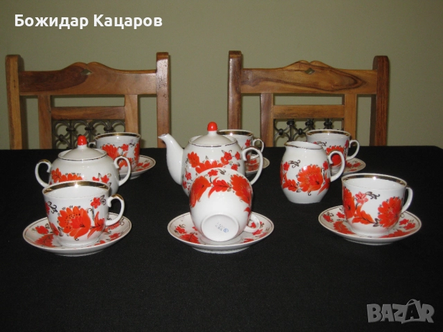 Стар съветски порцелан. Маркиран. Цена- 108лева(55.22 €). Пращам по Еконт., снимка 2 - Сервизи - 52525079