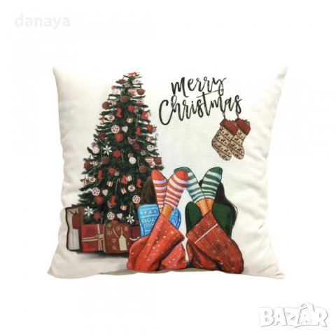 2543 Декоративна коледна възглавница 38x38cm, различни модели, снимка 7 - Възглавници - 34836003