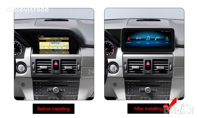 MERCEDES BENZ GLK CLASS X204 NTG 4.5 2013-2015 - АНДРОИД НАВГИАЦИЯ, 9557, снимка 4 - Навигация за кола - 40358100