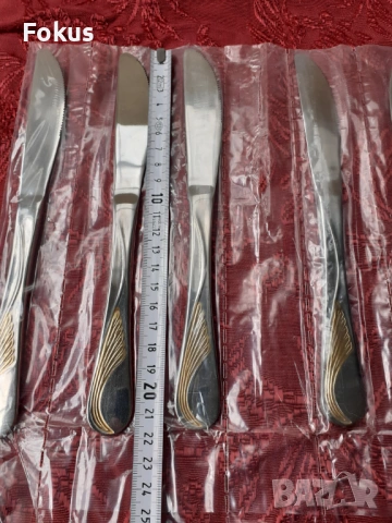Луксозни прибори ножове Edelstahl Rostfrei - 5 бр. нови, снимка 6 - Антикварни и старинни предмети - 53738192