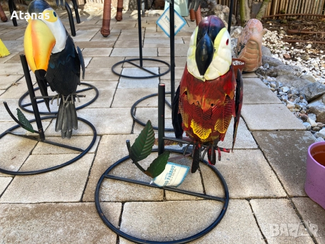Метални птици за градинска украса, снимка 2 - Градински мебели, декорация  - 52024598