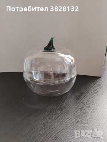Стъклена бонбониерка, снимка 4 - Декорация за дома - 50112444