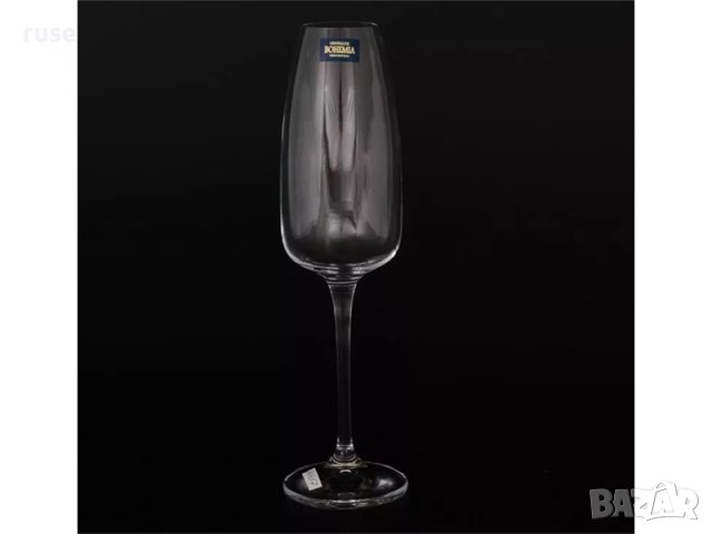 НОВИ! Чаши за шампанско 6 броя Bohemia Anser кристално стъкло, снимка 6 - Сервизи - 41814584