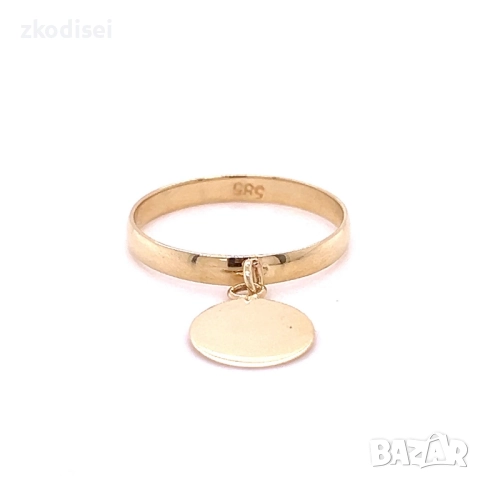 Златен дамски пръстен 1,75гр. размер:57 14кр. проба:585 модел:36345-6