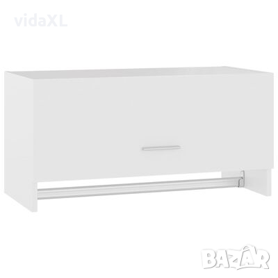 vidaXL Гардероб, бял, 70x32,5x35 см, ПДЧ(SKU:808242, снимка 1 - Гардероби - 44552964
